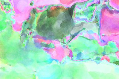 Modern fırça darbeleri. Poster, duvar sanatı, afiş, kart, kitap kapağı veya ambalaj için rahatlatıcı kompozisyonun yumuşak renkli çizimi. Pastel renklerle suluboya.