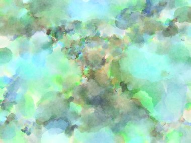 Modern fırça darbeleri. Poster, duvar sanatı, afiş, kart, kitap kapağı veya ambalaj için rahatlatıcı kompozisyonun yumuşak renkli çizimi. Pastel renklerle suluboya.