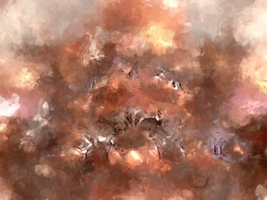 Tuval üzerinde etkileyici fırçalanmış resim. Soyut doku. 2D çizim. Geniş fırça darbeleri. Modern dijital sanat. Çağdaş fırça. Modern ifade. Popüler biçim boyanmış resim.