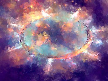 Tuval üzerinde etkileyici fırçalanmış resim. Soyut doku. 2D çizim. Geniş fırça darbeleri. Modern dijital sanat. Çağdaş fırça. Modern ifade. Popüler biçim boyanmış resim.