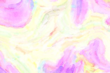 Modern fırça darbeleri. Poster, duvar sanatı, afiş, kart, kitap kapağı veya ambalaj için rahatlatıcı kompozisyonun yumuşak renkli çizimi. Pastel renklerle suluboya.