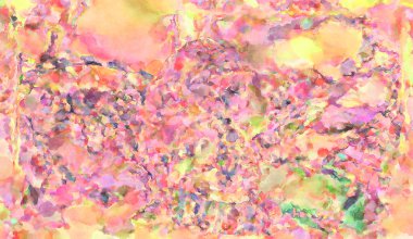 Modern fırça darbeleri. Poster, duvar sanatı, afiş, kart, kitap kapağı veya ambalaj için rahatlatıcı kompozisyonun yumuşak renkli çizimi. Pastel renklerle suluboya.