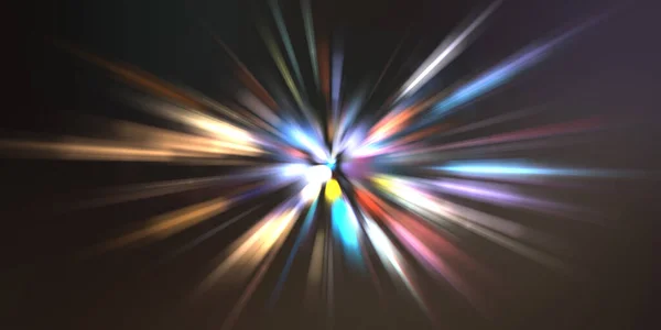 Glossy Vibrant Colorful Wallpaper Light Explosion Star Glowing Particles Lines — Stock Photo, Image