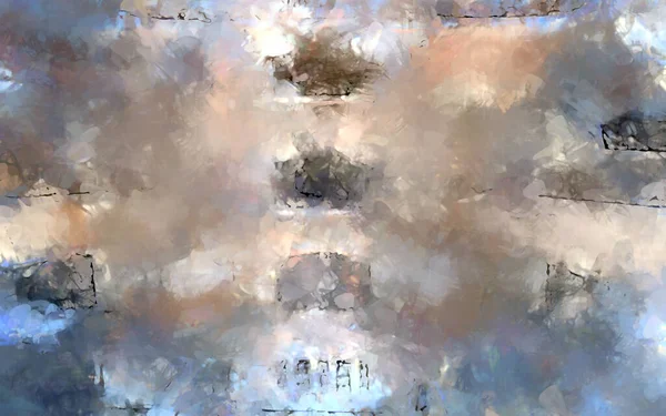 Tuval üzerinde etkileyici fırçalanmış resim. Soyut doku. 2D çizim. Geniş fırça darbeleri. Modern dijital sanat. Çağdaş fırça. Modern ifade. Popüler biçim boyanmış resim.