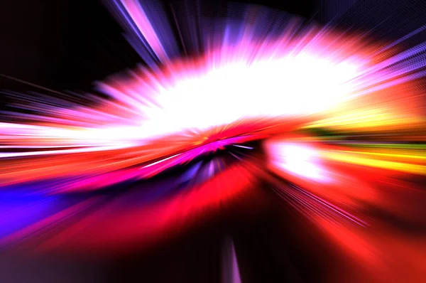 Fast High Speed Blur Zoom Background Light Technology Abstract Wallpaper — Stock Photo, Image