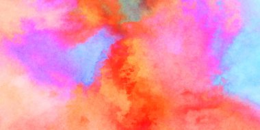 Modern fırça darbeleri. Poster, duvar sanatı, afiş, kart, kitap kapağı veya ambalaj için rahatlatıcı kompozisyonun yumuşak renkli çizimi. Pastel renklerle suluboya.