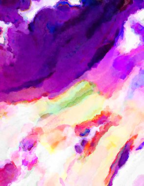 Modern fırça darbeleri. Poster, duvar sanatı, afiş, kart, kitap kapağı veya ambalaj için rahatlatıcı kompozisyonun yumuşak renkli çizimi. Pastel renklerle suluboya.