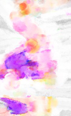 Modern fırça darbeleri. Poster, duvar sanatı, afiş, kart, kitap kapağı veya ambalaj için rahatlatıcı kompozisyonun yumuşak renkli çizimi. Pastel renklerle suluboya.