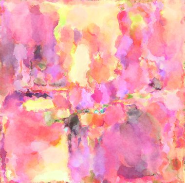 Modern fırça darbeleri. Poster, duvar sanatı, afiş, kart, kitap kapağı veya ambalaj için rahatlatıcı kompozisyonun yumuşak renkli çizimi. Pastel renklerle suluboya.