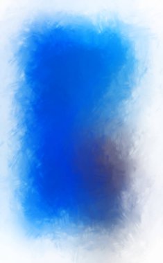 Vahşi ve büyük fırça darbeleri. Beyaz arka planda fırçalanmış soyut resim. Fırça darbesi ile boyanmış. Boya darbeleri. 2B Görüntü.