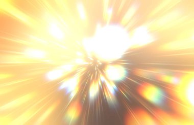 Parlak, canlı ve renkli duvar kağıtları. Parlayan parçacıkları ve çizgileri olan ışık patlaması yıldızı. Güzel soyut ışın arkaplanı.