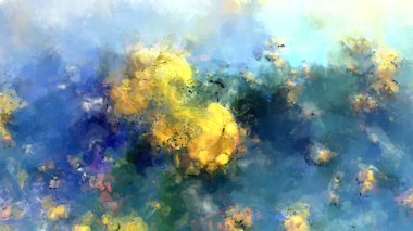 Tuval üzerinde etkileyici fırçalanmış resim. Soyut doku. 2D çizim. Geniş fırça darbeleri. Modern dijital sanat. Çağdaş fırça. Modern ifade. Popüler biçim boyanmış resim.