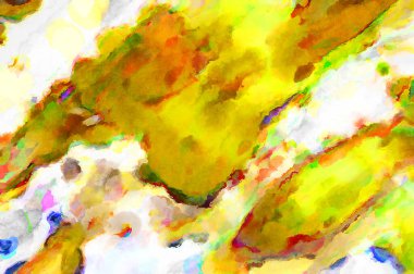 Modern fırça darbeleri. Poster, duvar sanatı, afiş, kart, kitap kapağı veya ambalaj için rahatlatıcı kompozisyonun yumuşak renkli çizimi. Pastel renklerle suluboya.