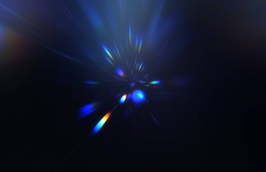 Parlak, canlı ve renkli duvar kağıtları. Parlayan parçacıkları ve çizgileri olan ışık patlaması yıldızı. Güzel soyut ışın arkaplanı.