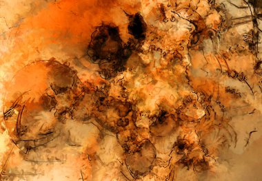 Tuval üzerinde etkileyici fırçalanmış resim. Soyut doku. 2D çizim. Geniş fırça darbeleri. Modern dijital sanat. Çağdaş fırça. Modern ifade. Popüler biçim boyanmış resim.