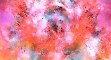 Tuval üzerinde etkileyici fırçalanmış resim. Soyut doku. 2D çizim. Geniş fırça darbeleri. Modern dijital sanat. Çağdaş fırça. Modern ifade. Popüler biçim boyanmış resim.