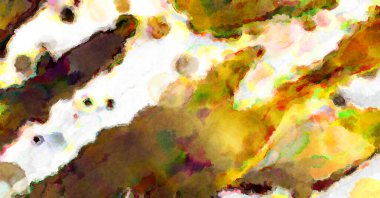 Modern fırça darbeleri. Poster, duvar sanatı, afiş, kart, kitap kapağı veya ambalaj için rahatlatıcı kompozisyonun yumuşak renkli çizimi. Pastel renklerle suluboya.