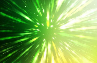 Parlak, canlı ve renkli duvar kağıtları. Parlayan parçacıkları ve çizgileri olan ışık patlaması yıldızı. Güzel soyut ışın arkaplanı.