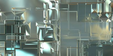 Parlak saten kaplama yüzey teknolojisi 3 boyutlu desen. Lüks yansımalı metal panel dokusu. Arkaplan, duvar kağıdı, uzay gemisi gövdesi için cilalanmış geometrik metal yansıtıcı fütüristik malzeme.