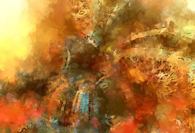 Tuval üzerinde etkileyici fırçalanmış resim. Soyut doku. 2D çizim. Geniş fırça darbeleri. Modern dijital sanat. Çağdaş fırça. Modern ifade. Popüler biçim boyanmış resim.