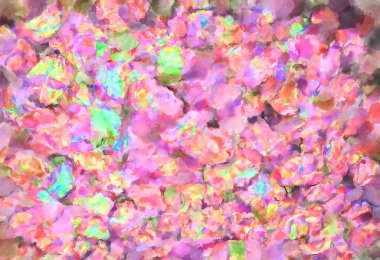 Modern fırça darbeleri. Poster, duvar sanatı, afiş, kart, kitap kapağı veya ambalaj için rahatlatıcı kompozisyonun yumuşak renkli çizimi. Pastel renklerle suluboya.