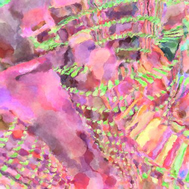 Modern fırça darbeleri. Poster, duvar sanatı, afiş, kart, kitap kapağı veya ambalaj için rahatlatıcı kompozisyonun yumuşak renkli çizimi. Pastel renklerle suluboya.