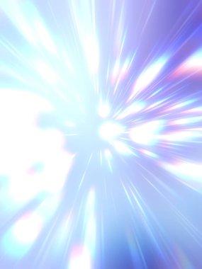 Parlak, canlı ve renkli duvar kağıtları. Parlayan parçacıkları ve çizgileri olan ışık patlaması yıldızı. Güzel soyut ışın arkaplanı.