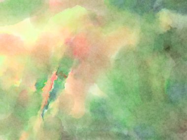 Modern fırça darbeleri. Poster, duvar sanatı, afiş, kart, kitap kapağı veya ambalaj için rahatlatıcı kompozisyonun yumuşak renkli çizimi. Pastel renklerle suluboya.