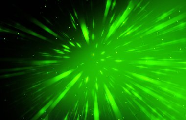 Parlak, canlı ve renkli duvar kağıtları. Parlayan parçacıkları ve çizgileri olan ışık patlaması yıldızı. Güzel soyut ışın arkaplanı.