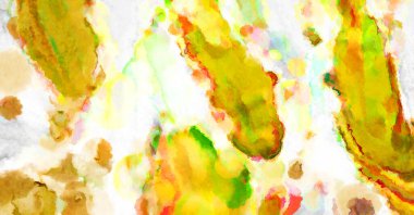 Modern fırça darbeleri. Poster, duvar sanatı, afiş, kart, kitap kapağı veya ambalaj için rahatlatıcı kompozisyonun yumuşak renkli çizimi. Pastel renklerle suluboya.