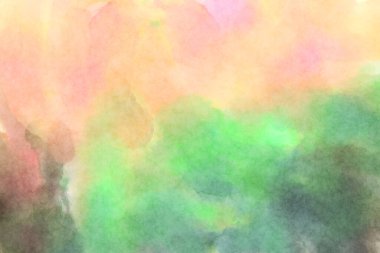 Modern fırça darbeleri. Poster, duvar sanatı, afiş, kart, kitap kapağı veya ambalaj için rahatlatıcı kompozisyonun yumuşak renkli çizimi. Pastel renklerle suluboya.