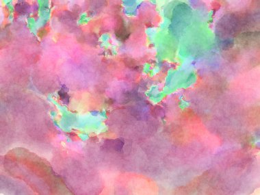 Modern fırça darbeleri. Poster, duvar sanatı, afiş, kart, kitap kapağı veya ambalaj için rahatlatıcı kompozisyonun yumuşak renkli çizimi. Pastel renklerle suluboya.