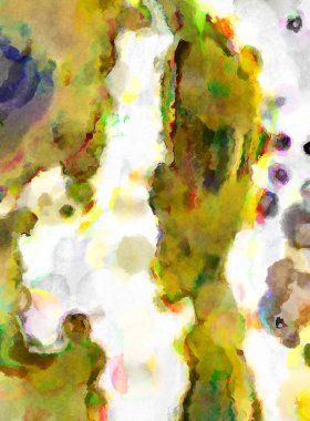 Modern fırça darbeleri. Poster, duvar sanatı, afiş, kart, kitap kapağı veya ambalaj için rahatlatıcı kompozisyonun yumuşak renkli çizimi. Pastel renklerle suluboya.