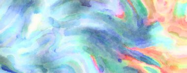 Modern fırça darbeleri. Poster, duvar sanatı, afiş, kart, kitap kapağı veya ambalaj için rahatlatıcı kompozisyonun yumuşak renkli çizimi. Pastel renklerle suluboya.