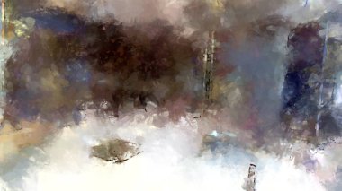 Tuval üzerinde etkileyici fırçalanmış resim. Soyut doku. 2D çizim. Geniş fırça darbeleri. Modern dijital sanat. Çağdaş fırça. Modern ifade. Popüler biçim boyanmış resim.