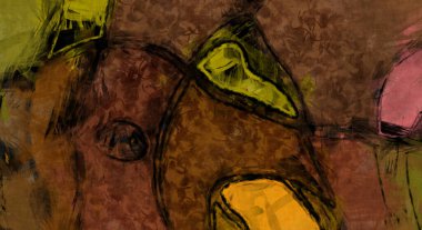 Kaos duvarı sanatı. Sanatsal canlılık ve renkli duvar kâğıdı. Kaotik resim. Taranmış Boyalı Soyut Arkaplan. Fırça darbesi ile boyanmış. Tuval üzerinde etkileyici fırçalanmış resim