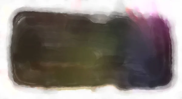 Абстрактна Барвиста Акварельна Рамка Ізольована Білому Тлі Цифровий Живопис Шаблон — стокове фото