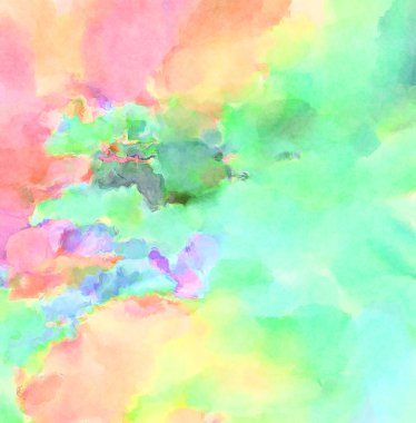 Modern fırça darbeleri. Poster, duvar sanatı, afiş, kart, kitap kapağı veya ambalaj için rahatlatıcı kompozisyonun yumuşak renkli çizimi. Pastel renklerle suluboya.