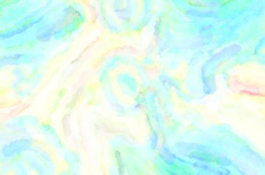 Modern fırça darbeleri. Poster, duvar sanatı, afiş, kart, kitap kapağı veya ambalaj için rahatlatıcı kompozisyonun yumuşak renkli çizimi. Pastel renklerle suluboya.