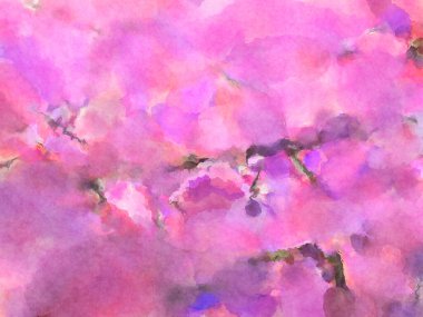 Modern fırça darbeleri. Poster, duvar sanatı, afiş, kart, kitap kapağı veya ambalaj için rahatlatıcı kompozisyonun yumuşak renkli çizimi. Pastel renklerle suluboya.