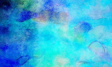 Boya üzerine ekşi mürekkep çizimi. Vahşi soyut illüstrasyon arka planı. Yaratıcı renkli duvar kağıdı. Aşırı kasvetli duvar kapağı. Kaotik resim.