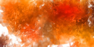 Vahşi ve büyük fırça darbeleri. Beyaz arka planda fırçalanmış soyut resim. Fırça darbesi ile boyanmış. Boya darbeleri. 2B Görüntü.