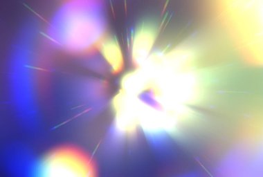 Parlak, canlı ve renkli duvar kağıtları. Parlayan parçacıkları ve çizgileri olan ışık patlaması yıldızı. Güzel soyut ışın arkaplanı.