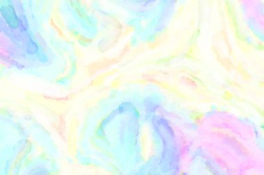 Modern fırça darbeleri. Poster, duvar sanatı, afiş, kart, kitap kapağı veya ambalaj için rahatlatıcı kompozisyonun yumuşak renkli çizimi. Pastel renklerle suluboya.