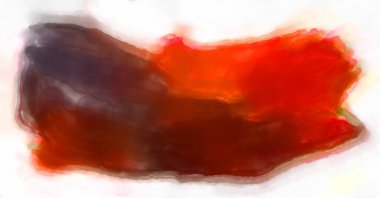 Soyut renkli suluboya çerçeve beyaz arkaplanda izole edildi. Dijital resim. Tasarım veya metnin için fırça şablonu.