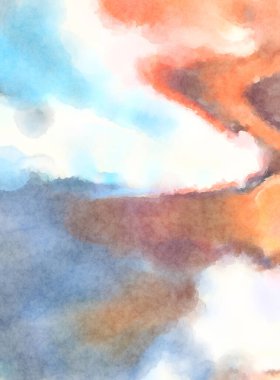 Modern fırça darbeleri. Poster, duvar sanatı, afiş, kart, kitap kapağı veya ambalaj için rahatlatıcı kompozisyonun yumuşak renkli çizimi. Pastel renklerle suluboya.