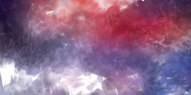 Vahşi ve büyük fırça darbeleri. Beyaz arka planda fırçalanmış soyut resim. Fırça darbesi ile boyanmış. Boya darbeleri. 2B Görüntü.