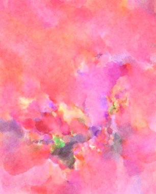 Modern fırça darbeleri. Poster, duvar sanatı, afiş, kart, kitap kapağı veya ambalaj için rahatlatıcı kompozisyonun yumuşak renkli çizimi. Pastel renklerle suluboya.