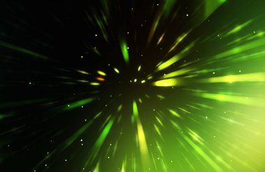 Parlak, canlı ve renkli duvar kağıtları. Parlayan parçacıkları ve çizgileri olan ışık patlaması yıldızı. Güzel soyut ışın arkaplanı.