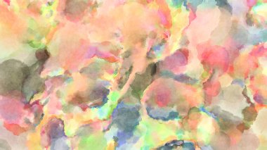 Modern fırça darbeleri. Poster, duvar sanatı, afiş, kart, kitap kapağı veya ambalaj için rahatlatıcı kompozisyonun yumuşak renkli çizimi. Pastel renklerle suluboya.